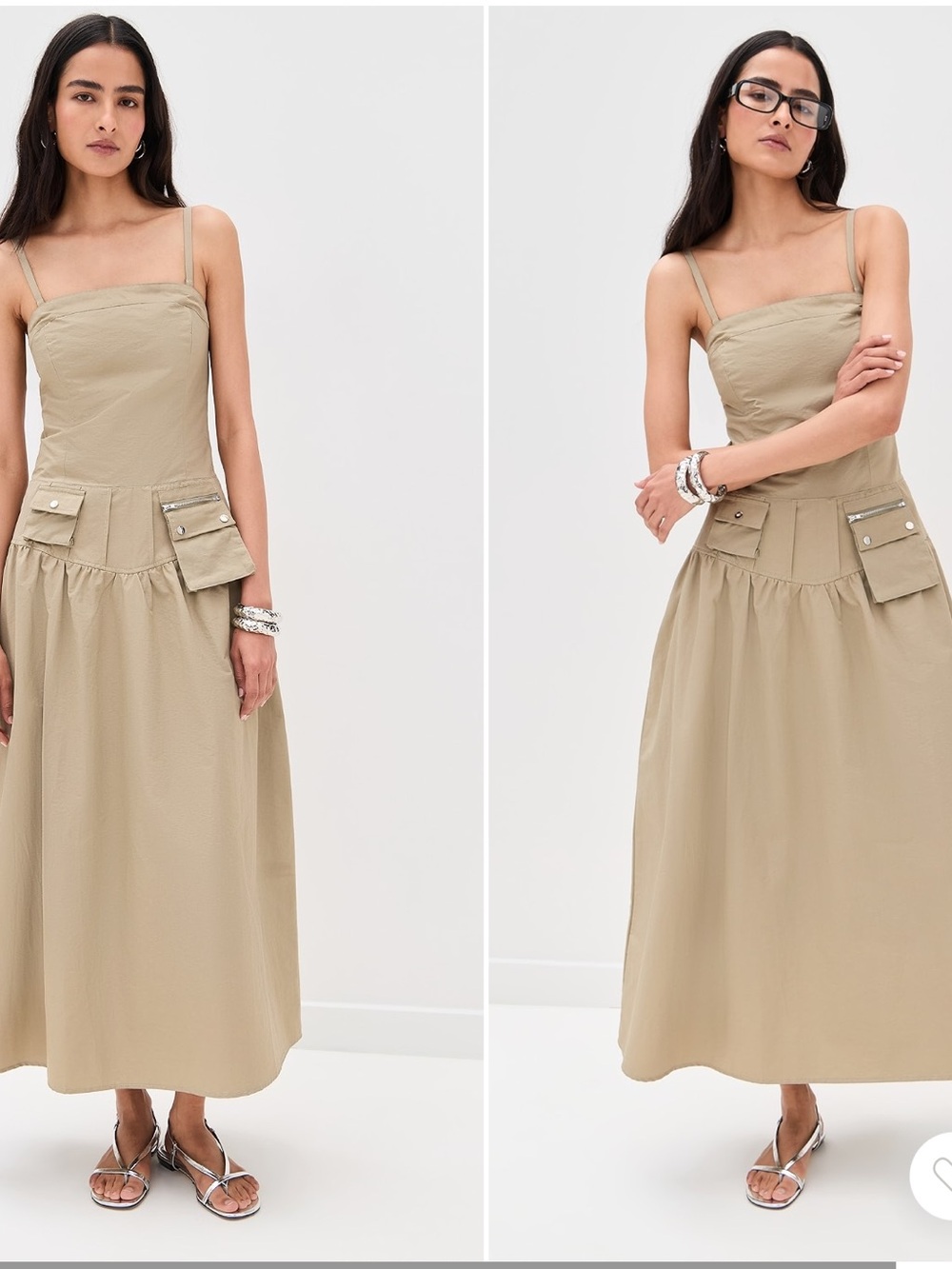 NWOT Pixie market utility dress in olive